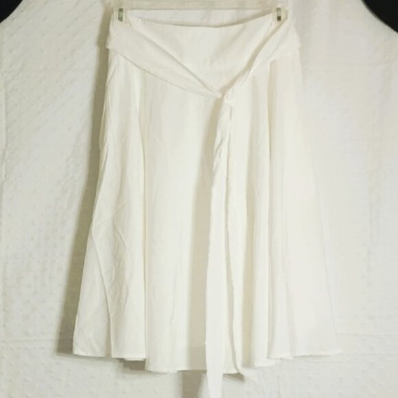belle poque Dresses & Skirts - Belle Poque Woman's NWT Elegant White A-Line Pockets Skater Skirt Size Large